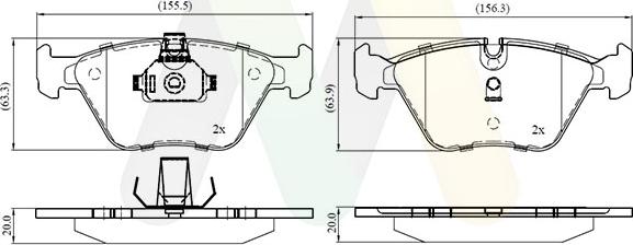 Motaquip LVXL1703 - Тормозные колодки, дисковые, комплект autospares.lv