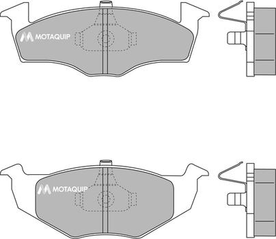 Motaquip LVXL170 - Тормозные колодки, дисковые, комплект autospares.lv