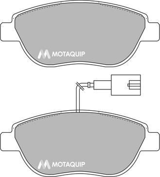 Motaquip LVXL1719 - Тормозные колодки, дисковые, комплект autospares.lv