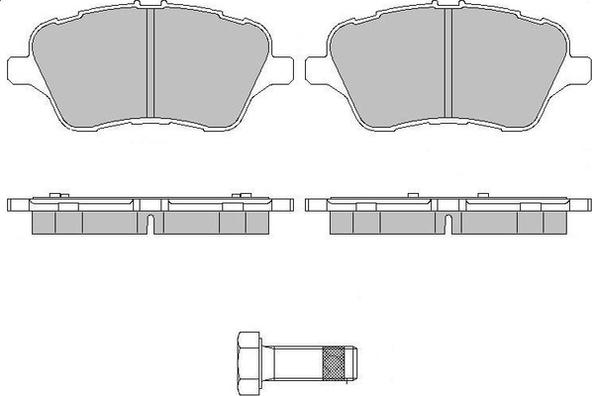 Motaquip LVXL1738 - Тормозные колодки, дисковые, комплект autospares.lv