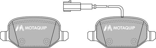 Motaquip LVXL1721 - Тормозные колодки, дисковые, комплект autospares.lv