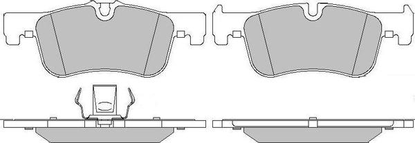 Motaquip LVXL1728 - Тормозные колодки, дисковые, комплект autospares.lv