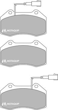 Motaquip LVXL1723 - Тормозные колодки, дисковые, комплект autospares.lv