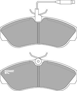 Motaquip LVXL890 - Тормозные колодки, дисковые, комплект autospares.lv