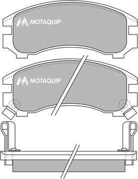 Motaquip LVXL841 - Тормозные колодки, дисковые, комплект autospares.lv