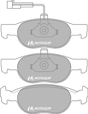 Motaquip LVXL869 - Тормозные колодки, дисковые, комплект autospares.lv