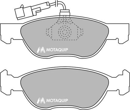 Motaquip LVXL870 - Тормозные колодки, дисковые, комплект autospares.lv