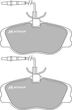 Motaquip LVXL872 - Тормозные колодки, дисковые, комплект autospares.lv