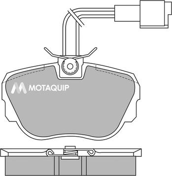 Motaquip LVXL399 - Тормозные колодки, дисковые, комплект autospares.lv