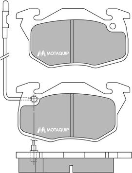 Motaquip LVXL348 - Тормозные колодки, дисковые, комплект autospares.lv