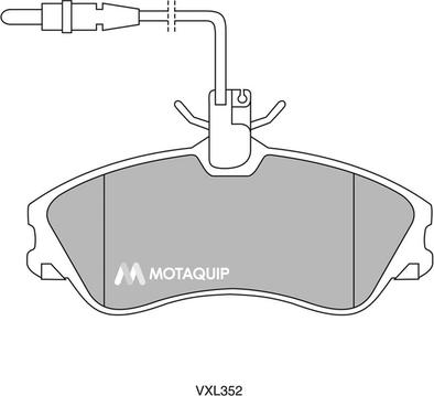 Motaquip LVXL352 - Тормозные колодки, дисковые, комплект autospares.lv