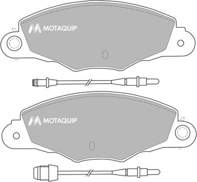 Motaquip LVXL319 - Тормозные колодки, дисковые, комплект autospares.lv