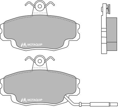 Motaquip LVXL318 - Тормозные колодки, дисковые, комплект autospares.lv