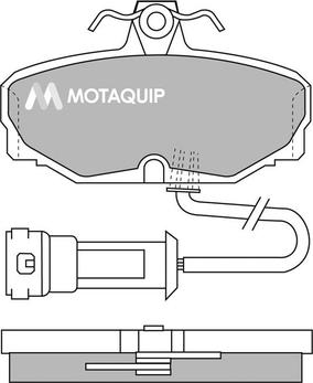 Motaquip LVXL389 - Тормозные колодки, дисковые, комплект autospares.lv