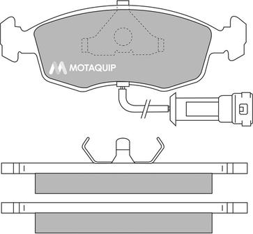 Motaquip LVXL380 - Тормозные колодки, дисковые, комплект autospares.lv