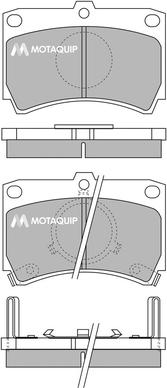 Motaquip LVXL383 - Тормозные колодки, дисковые, комплект autospares.lv