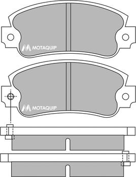 Motaquip LVXL324 - Тормозные колодки, дисковые, комплект autospares.lv