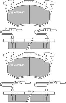 Motaquip LVXL323 - Тормозные колодки, дисковые, комплект autospares.lv