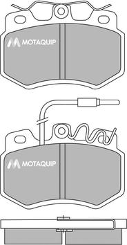 Motaquip LVXL378 - Тормозные колодки, дисковые, комплект autospares.lv