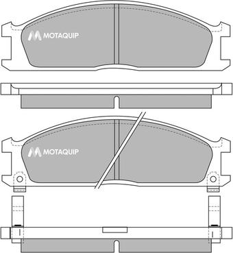 Motaquip LVXL373 - Тормозные колодки, дисковые, комплект autospares.lv