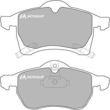 Motaquip LVXL286 - Тормозные колодки, дисковые, комплект autospares.lv