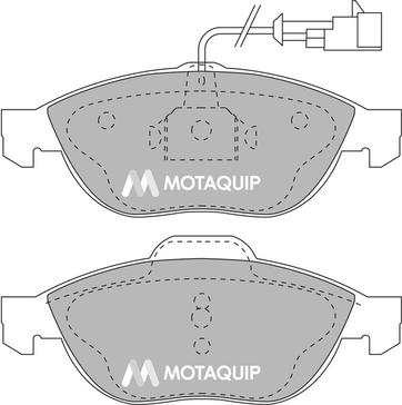 Motaquip LVXL237 - Тормозные колодки, дисковые, комплект autospares.lv