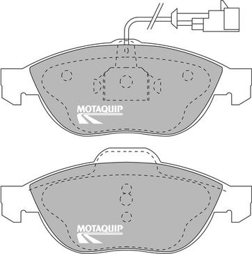 Motaquip LVXL237 - Тормозные колодки, дисковые, комплект autospares.lv