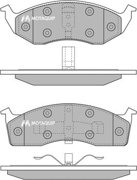 Motaquip LVXL221 - Тормозные колодки, дисковые, комплект autospares.lv