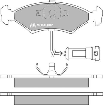 Motaquip LVXL275 - Тормозные колодки, дисковые, комплект autospares.lv