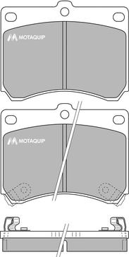 Motaquip LVXL744 - Тормозные колодки, дисковые, комплект autospares.lv