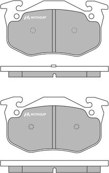 Motaquip LVXL745 - Тормозные колодки, дисковые, комплект autospares.lv