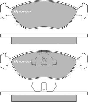 Motaquip LVXL740 - Тормозные колодки, дисковые, комплект autospares.lv