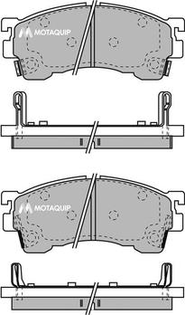 Motaquip LVXL742 - Тормозные колодки, дисковые, комплект autospares.lv