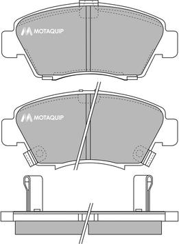 Motaquip LVXL752 - Тормозные колодки, дисковые, комплект autospares.lv