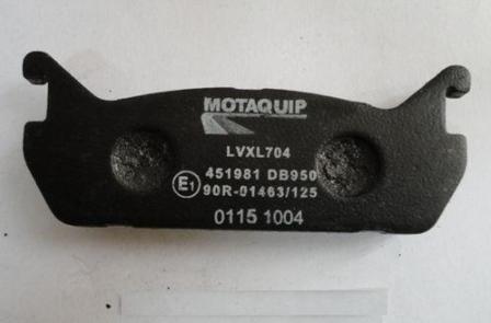 Motaquip LVXL704 - Тормозные колодки, дисковые, комплект autospares.lv