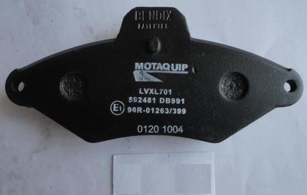 Motaquip LVXL701 - Тормозные колодки, дисковые, комплект autospares.lv