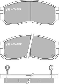 Motaquip LVXL719 - Тормозные колодки, дисковые, комплект autospares.lv