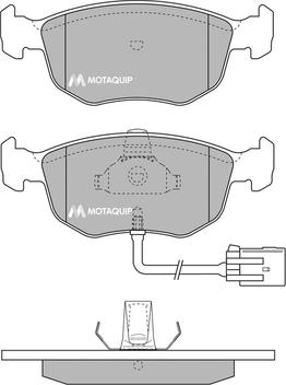 Motaquip LVXL782 - Тормозные колодки, дисковые, комплект autospares.lv