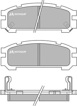 Motaquip LVXL733 - Тормозные колодки, дисковые, комплект autospares.lv