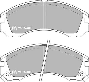 Motaquip LVXL721 - Тормозные колодки, дисковые, комплект autospares.lv