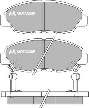 Motaquip LVXL774 - Тормозные колодки, дисковые, комплект autospares.lv