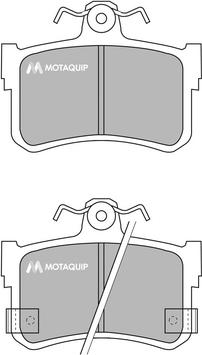 Motaquip LVXL772 - Тормозные колодки, дисковые, комплект autospares.lv