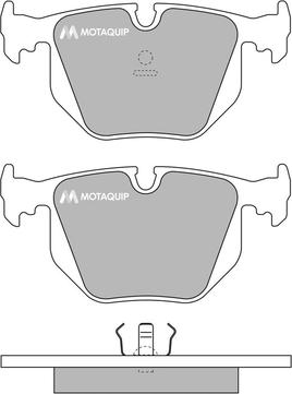 Motaquip LVXL777 - Тормозные колодки, дисковые, комплект autospares.lv