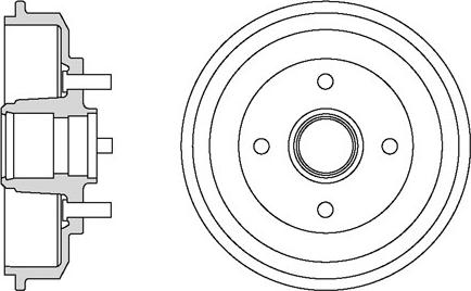 Motaquip VBD41 - Тормозной барабан autospares.lv