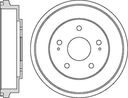 Motaquip VBD43 - Тормозной барабан autospares.lv