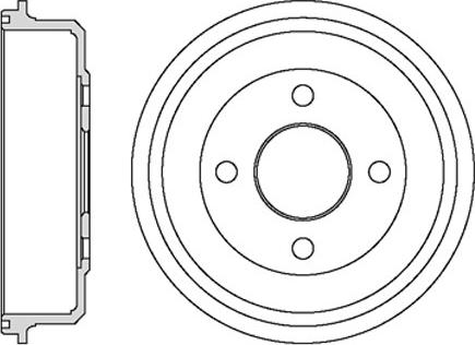 Motaquip VBD640 - Тормозной барабан autospares.lv