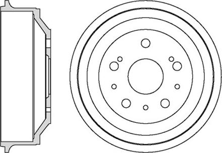 Motaquip VBD665 - Тормозной барабан autospares.lv