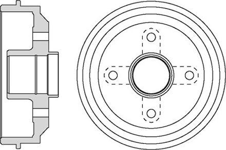 Motaquip VBD661 - Тормозной барабан autospares.lv