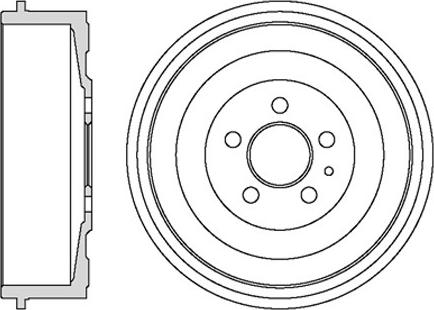 Motaquip VBD663 - Тормозной барабан autospares.lv