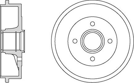 Motaquip VBD662 - Тормозной барабан autospares.lv